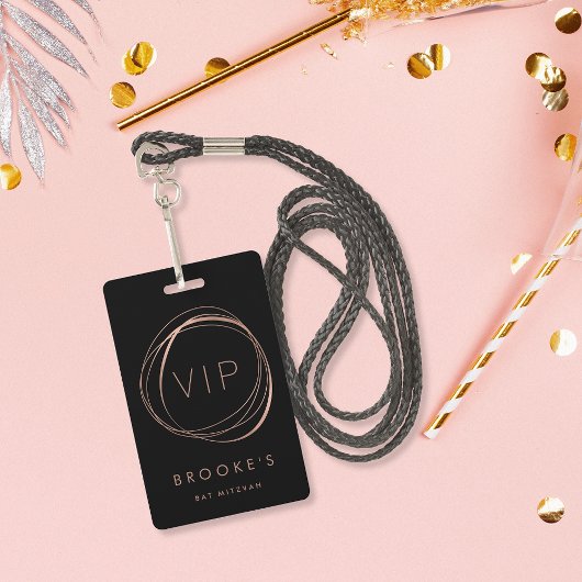 Bat Mitzvah VIP Pass Ausweis