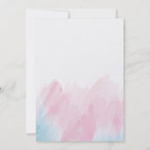 Bat Mitzvah Watercolor Einladung (Rückseite)