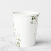 Bat Mitzvah Watercolor Paper Cups | Eukalyptus Pappbecher (Rechts)