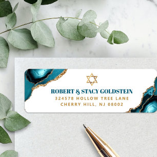 Bat Mitzwa Modern Gold Türkis Achat Adresse