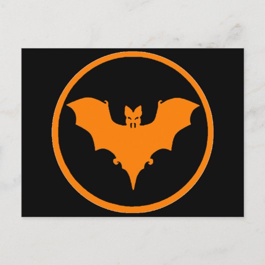 Bat Moon Postkarte (Vorderseite)