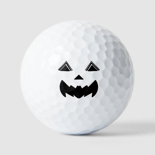Bat-Mouth-Jack O’Lantern mit Liniendreieck-Augen Golfball (Vorderseite)