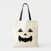 Bat-Mouth-Jack O’Lantern mit Liniendreieck-Augen Tragetasche (Vorne)