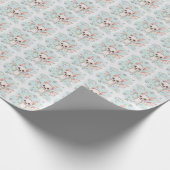 Bat Niedlich Baby Pastell Watercolor Muster Geschenkpapier (Ecke)