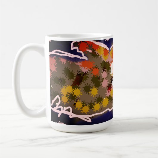 Bat Night Sky Kaffeetasse (Links)