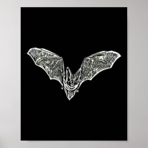 Bat Night Vampire Halloween Wing Flying Mammams Ba Poster