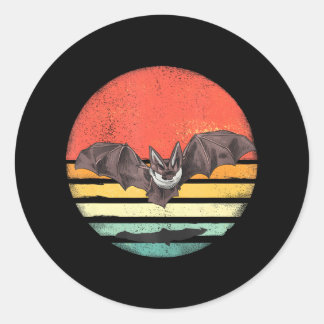 Bat Nocturnal Animal Wildlife Mammal Bat Lover Runder Aufkleber