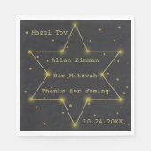 Bat oder Bar Mitzvah aus diesem Weltstar Napkins Serviette (Vorderseite)