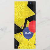 Bat oder Bar Mitzvah GAME auf dem Menü "Lebensmitt Menükarte (Rückseite)