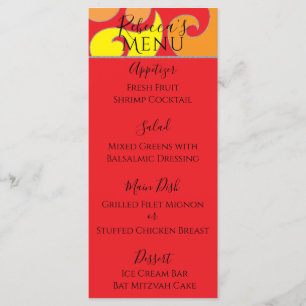 Bat oder Bar Mitzvah im Menü "Style Design Food" d Menükarte
