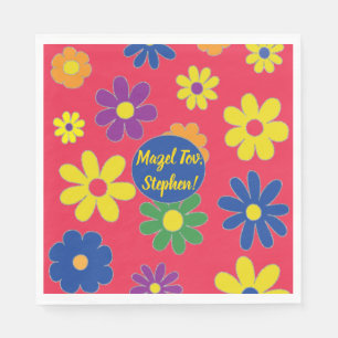 Bat oder Bar Mitzvah Napkin Flower Serviette