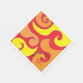 Bat oder Bar Mitzvah Napkin Swirbeln Serviette (Ecke)