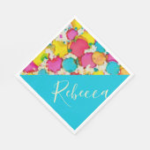 Bat oder Bar Mitzvah Napkins Confetti Serviette (Ecke)