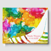 Bat oder Bar Mitzvah Party Farbiges Gästebuch (Vorderseite)