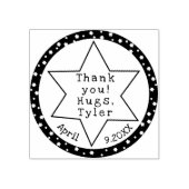 Bat oder Bar Mitzvah Star Briefmarke Gummistempel (Prägung)