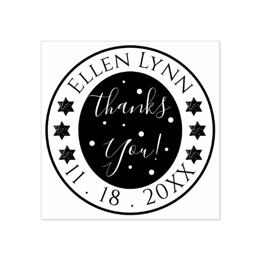 Bat oder Bar Mitzvah Stars Inking Rubber Briefmark Gummistempel (Prägung)