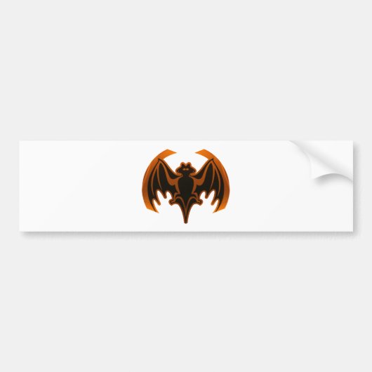 Bat Orange Das MUSEUM Zazzle Geschenke Autoaufkleber (Vorne)