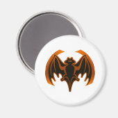 Bat Orange Das MUSEUM Zazzle Geschenke Magnet (Vorderseite/Rückseite)