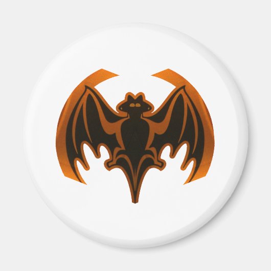 Bat Orange Das MUSEUM Zazzle Geschenke Magnet (Vorne)