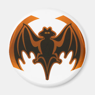 Bat Orange Das MUSEUM Zazzle Geschenke Magnet