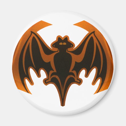 Bat Orange Das MUSEUM Zazzle Geschenke Magnet (Vorne)