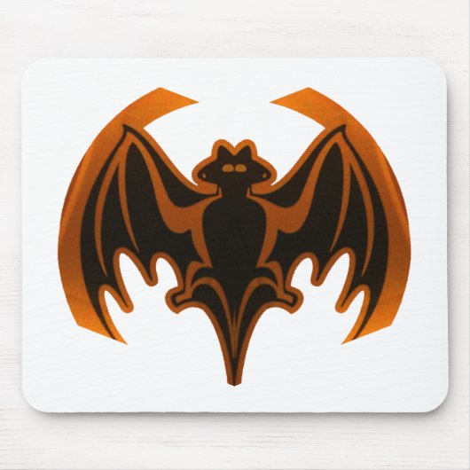 Bat Orange Das MUSEUM Zazzle Geschenke Mousepad (Vorne)