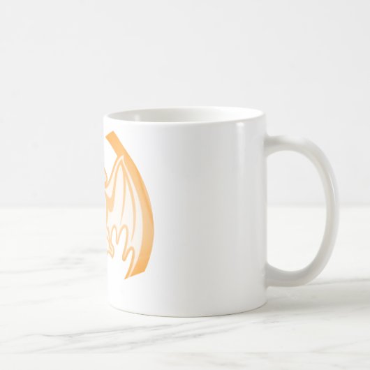 Bat Orange Inv the MUSEUM Zazzle Geschenke Kaffeetasse (Rechts)
