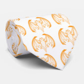 Bat Orange Inv the MUSEUM Zazzle Geschenke Krawatte (Gerollt)