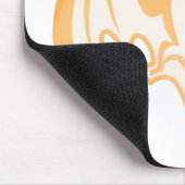 Bat Orange Inv the MUSEUM Zazzle Geschenke Mousepad (Ecke)