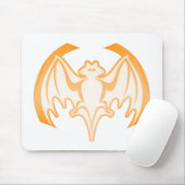 Bat Orange Inv the MUSEUM Zazzle Geschenke Mousepad (Mit Mouse)