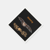 Bat Pipistrellus Illustration glückliches Hallowee Serviette (Ecke)