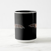 Bat Pipistrellus pipistrellus Illustration Schwarz Tasse (Zentrum)