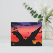 Bat Sculpture near S. Congress Bridge, Austin, TX Postkarte (Stehend Vorderseite)