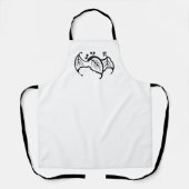 Bat shaped paulownia schürze (Vorderseite)