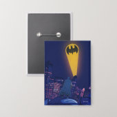 Bat Signal Over Gotham Button (Vorderseite/Rückseite)