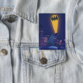 Bat Signal Over Gotham Button (Insitu)