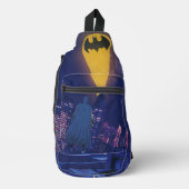 Bat Signal Over Gotham Crossbody Bag (Vorderseite)