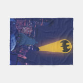 Bat Signal Over Gotham Fleecedecke (Vorderseite (Horizontal))