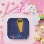 Bat Signal Over Gotham Pappteller (Party)