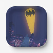 Bat Signal Over Gotham Pappteller (Vorderseite)