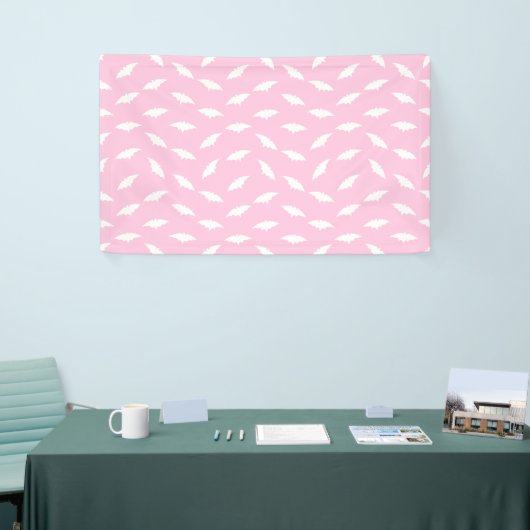 Bat Silhouette Shape Art Pattern Halloween Bats Banner (Messeveranstaltung)