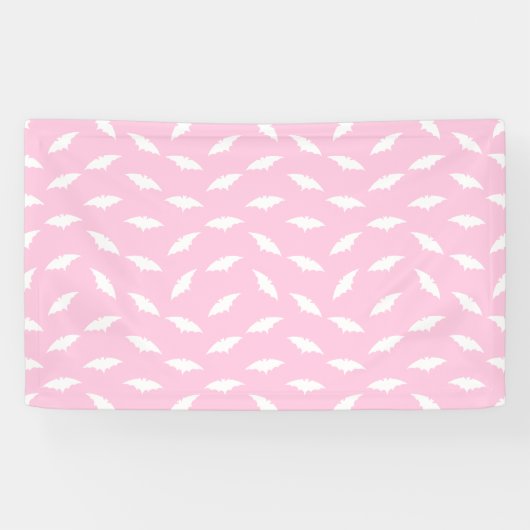 Bat Silhouette Shape Art Pattern Halloween Bats Banner (Horizontal)