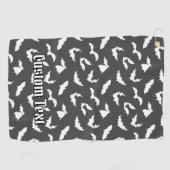 Bat Silhouetten Muster Golf Handtuch (Horizontal)