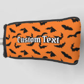 Bat Silhouetten Muster Golf Head Cover Headcover (Vorderseite)