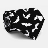 Bat Silhouetten Muster Neck Tie Krawatte (Gerollt)