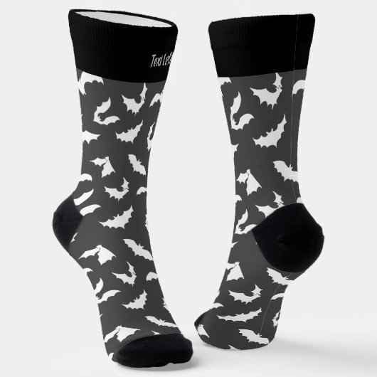 Bat-Silhouetten Muster Socken (Gewinkelt)