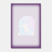 Bat Skeleton RIP Gravestone Halloween Zeichne Post-it Klebezettel (Vorderseite)