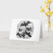 Bat Sketch Karte (Gelbe Blume)