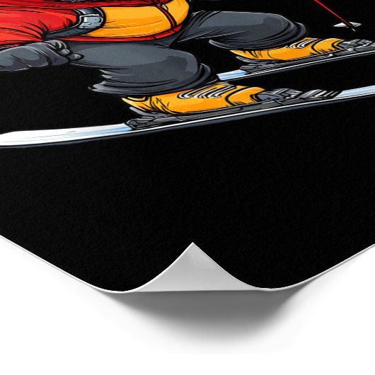 Bat Skier  Poster (Ecke)