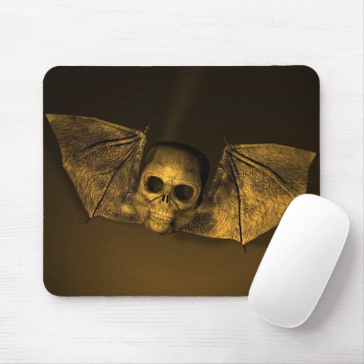 Bat Skull Mousepad (Mit Mouse)